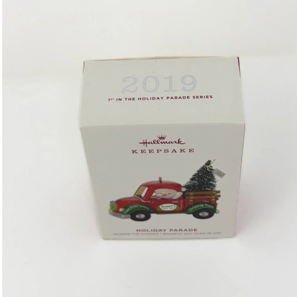 Hallmark Keepsake 2019 Holiday Parade 1st In Series Snowman Truck Ornament